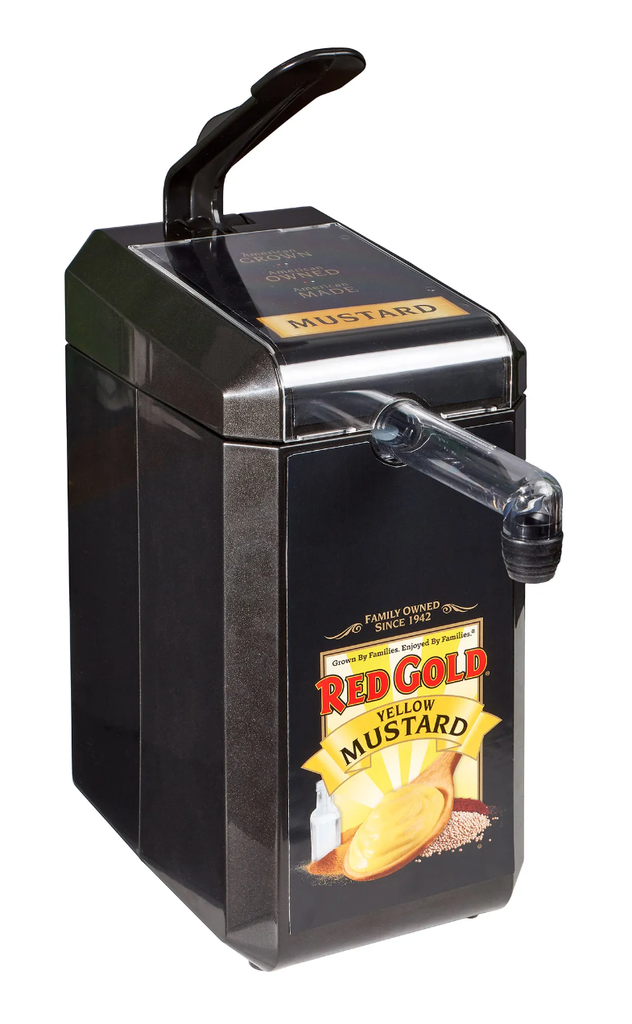 Red Gold Mustard Dispenser